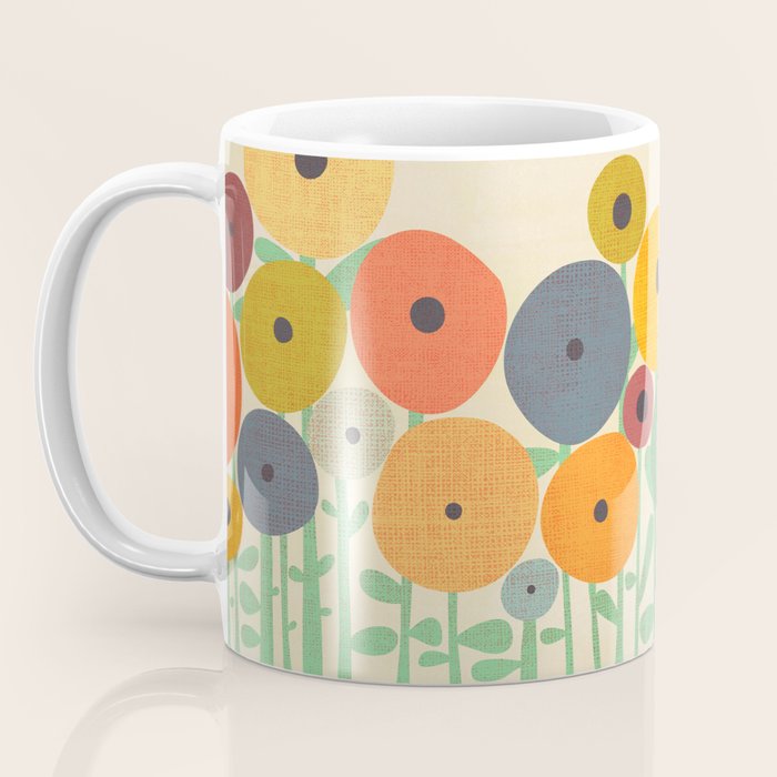 Cat in flower garden Coffee Mug Gallery Image 3