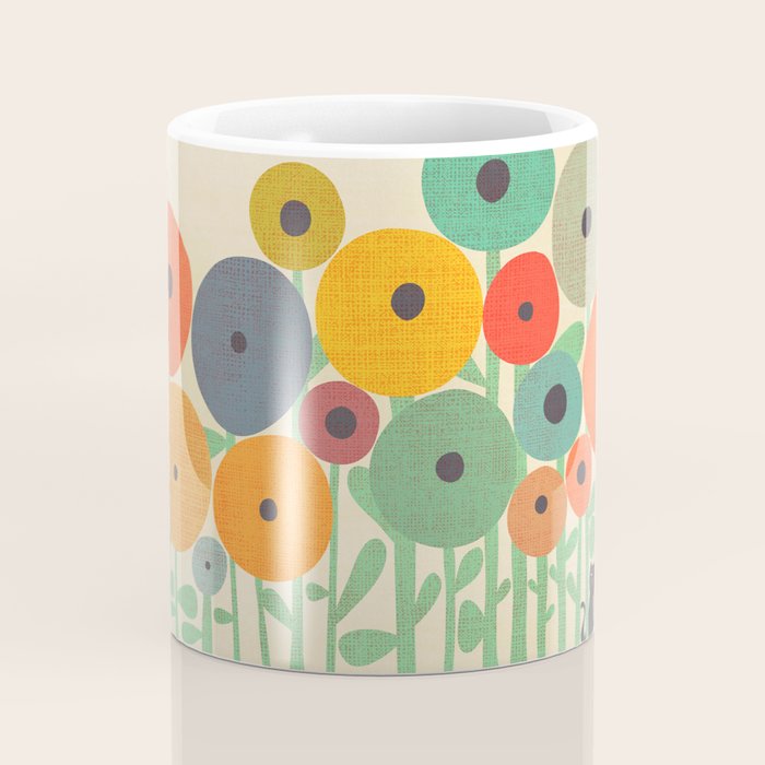 Cat in flower garden Coffee Mug Gallery Image 4