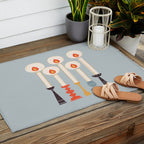 Festive Candles Outdoor Rug Gallery Image 2