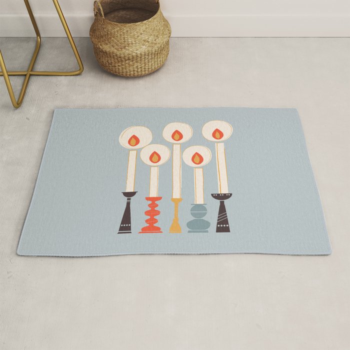 Festive Candles Rug Gallery Image 1