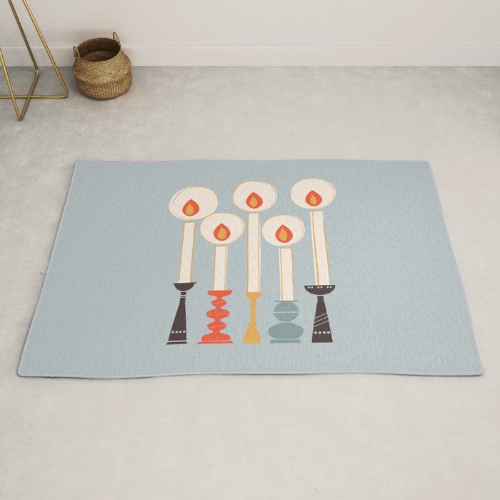 Festive Candles Rug Gallery Image 2