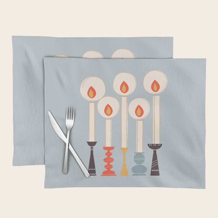 Festive Candles Placemat Gallery Image 1