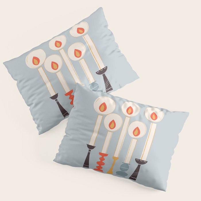 Festive Candles Pillow Sham Gallery Image 1