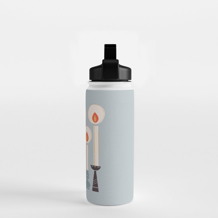 Festive Candles Water Bottle Gallery Image 2