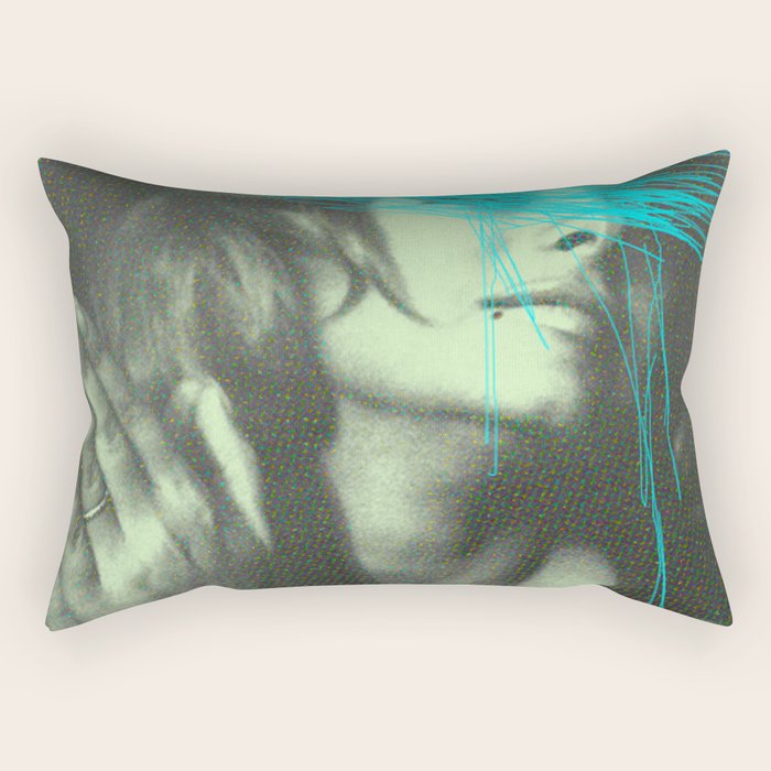 Untitled Woman Rectangular Pillow Gallery Image 2