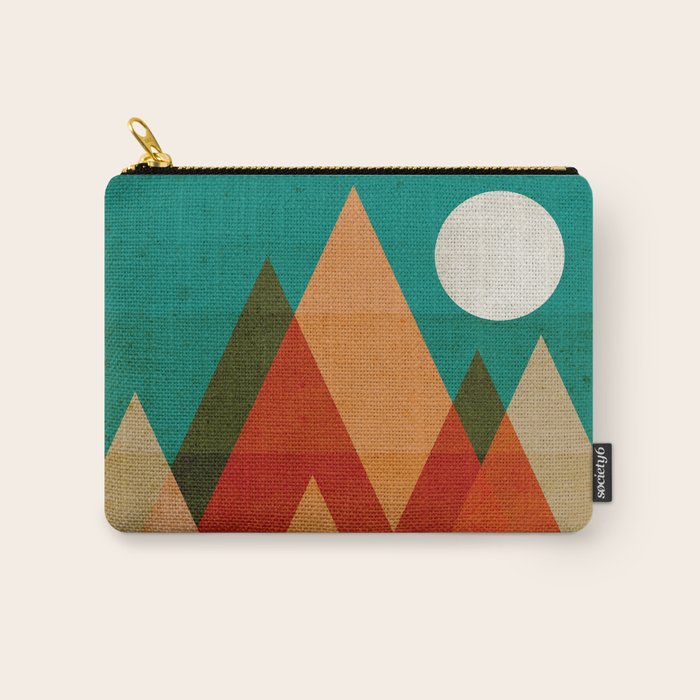Full moon over Sahara desert Carry All Pouch Gallery Image 1