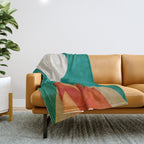 Full moon over Sahara desert Throw Blanket Gallery Image 1