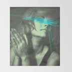 Untitled Woman Throw Blanket Gallery Image 2
