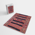 Bakhtiari Central Persian Flatweave Fragment Jigsaw Puzzle Gallery Image 2