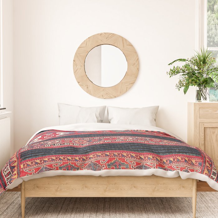 Bakhtiari Central Persian Flatweave Fragment Duvet Cover Gallery Image 3