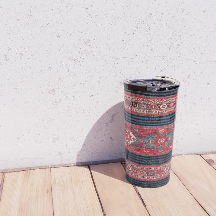 Bakhtiari Central Persian Flatweave Fragment Travel Mug Gallery Image 4