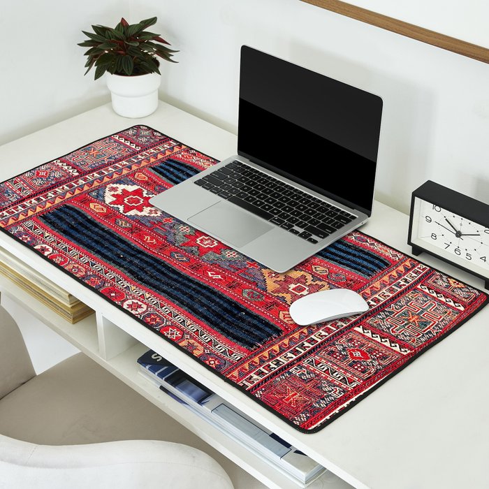 Bakhtiari Central Persian Flatweave Fragment Desk Mat Gallery Image 2