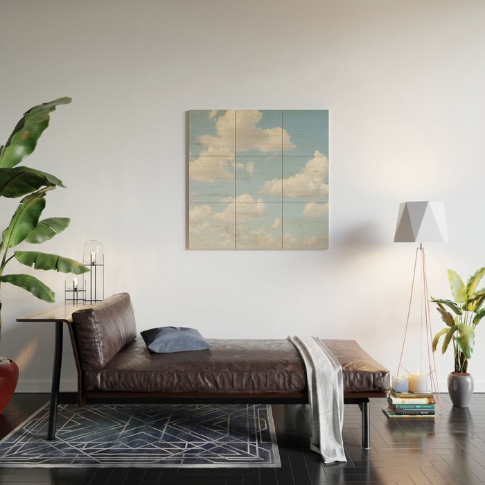 Daydream Clouds Wood Wall Art Gallery Image 2