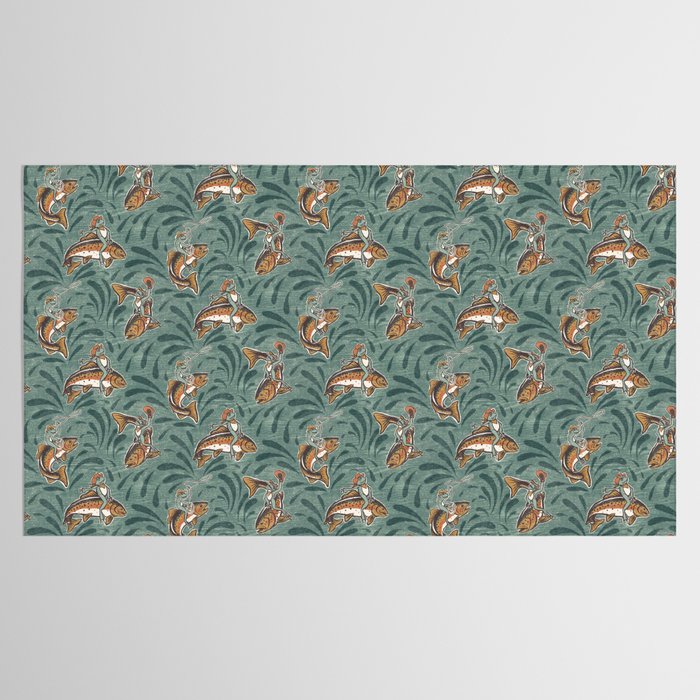 Rodeo Frogs - Green Tablecloth Gallery Image 2