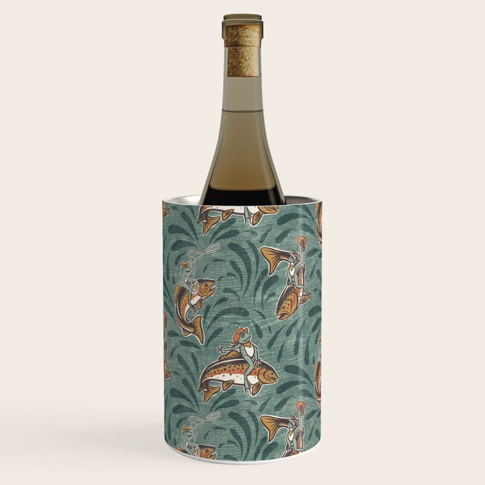 Rodeo Frogs - Green Wine Chiller Gallery Image 1