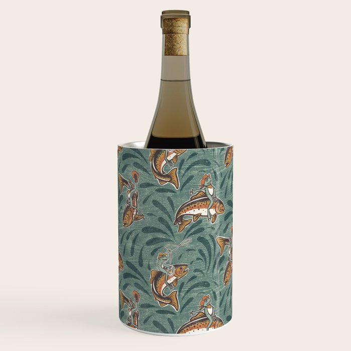 Rodeo Frogs - Green Wine Chiller Gallery Image 3