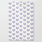 Spring Tulips VI Lavender Purple Mid Century Flowers Cutting Board Gallery Image 1