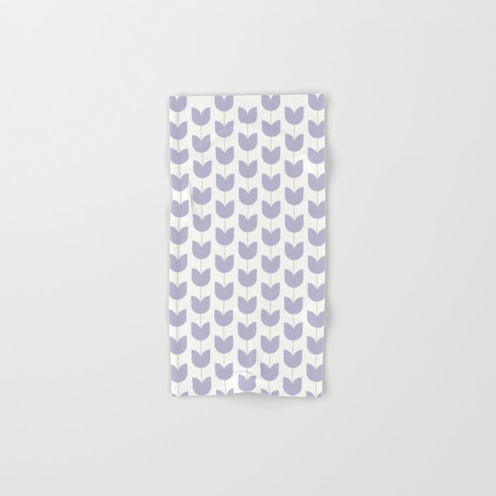 Spring Tulips VI Lavender Purple Mid Century Flowers Bath Towel Gallery Image 1