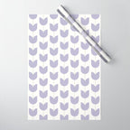Spring Tulips VI Lavender Purple Mid Century Flowers Wrapping Paper Gallery Image 1