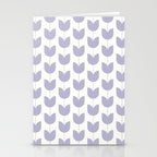 Spring Tulips VI Lavender Purple Mid Century Flowers Stationery Card Gallery Image 2