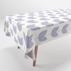 Spring Tulips VI Lavender Purple Mid Century Flowers Tablecloth Gallery Image 1
