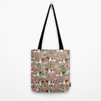 Shorthorn cattle breed farm homestead cows shorthorn cow floral Tote Bag Gallery Image 2
