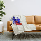 Graphic abstract circles Throw Blanket Gallery Image 1