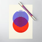 Graphic abstract circles Wrapping Paper Gallery Image 1