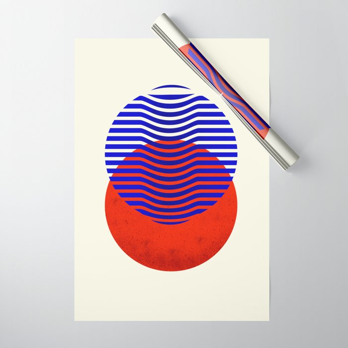 Graphic abstract circles Wrapping Paper Gallery Image 1