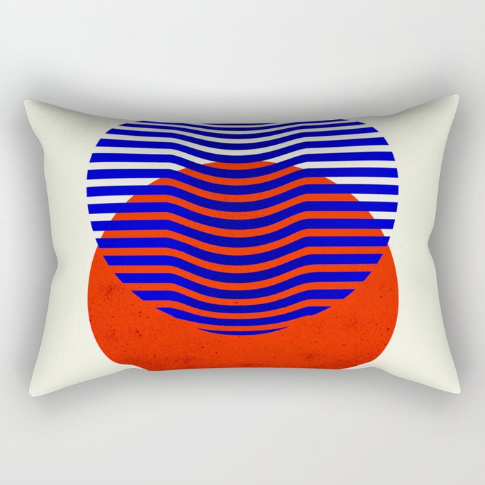 Graphic abstract circles Rectangular Pillow Gallery Image 1
