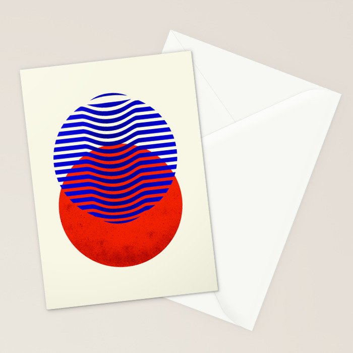 Graphic abstract circles Stationery Card Gallery Image 2