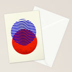Graphic abstract circles Stationery Card Gallery Image 2