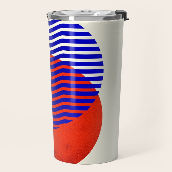 Graphic abstract circles Travel Mug Gallery Image 2