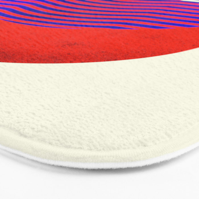 Graphic abstract circles Bath Mat Gallery Image 3