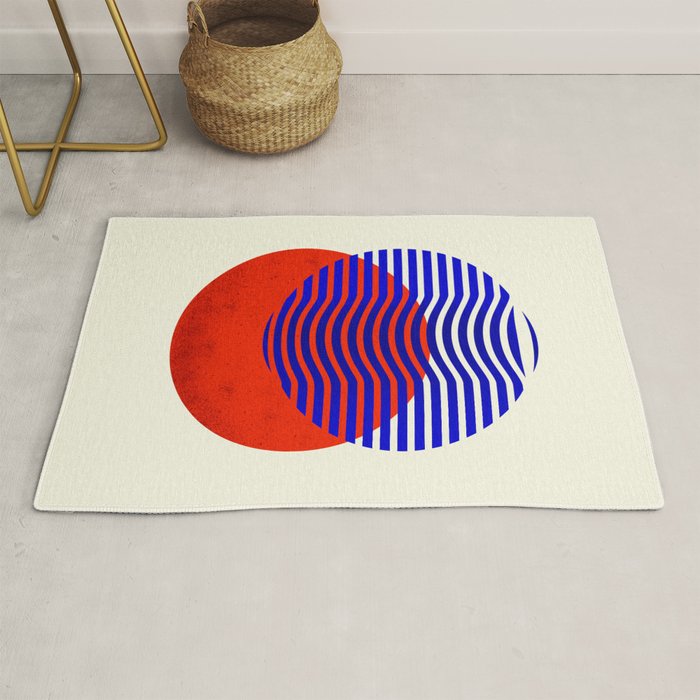Graphic abstract circles Rug Gallery Image 1