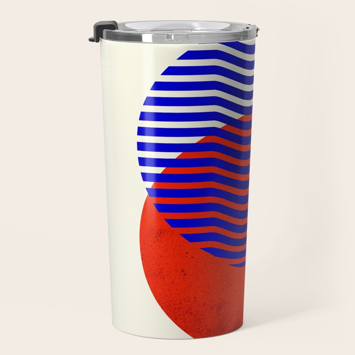 Graphic abstract circles Travel Mug Gallery Image 3