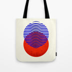 Graphic abstract circles Tote Bag Gallery Image 1