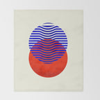 Graphic abstract circles Throw Blanket Gallery Image 2