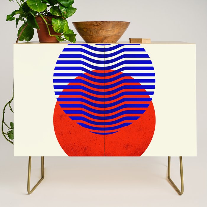 Graphic abstract circles Credenza Gallery Image 1