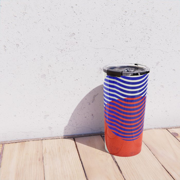 Graphic abstract circles Travel Mug Gallery Image 4