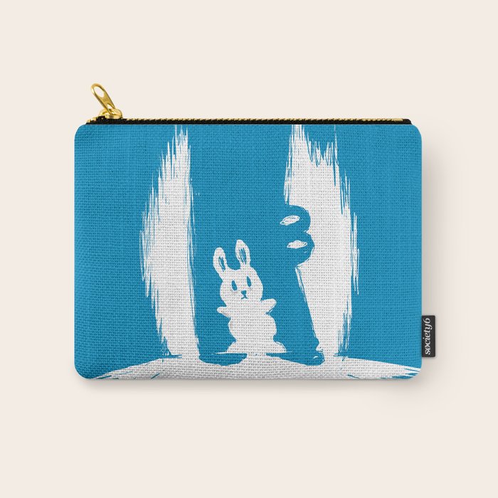 cornered! (bunny and crocodile) Carry All Pouch Gallery Image 1