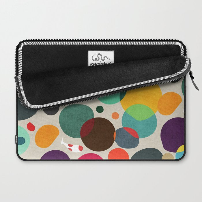 Lotus in koi pond Laptop Sleeve Gallery Image 2