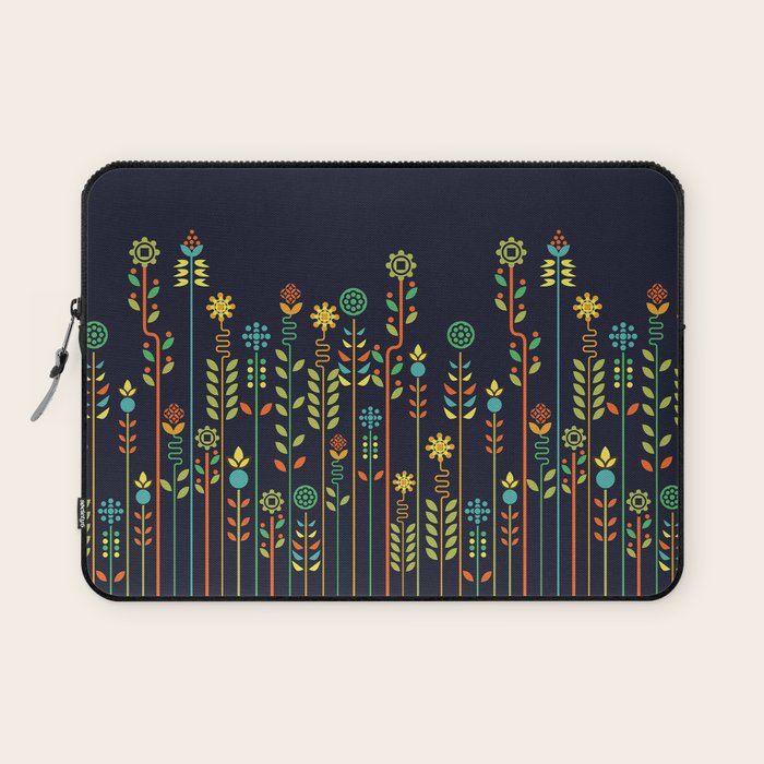 Overgrown flowers Laptop Sleeve Gallery Image 1