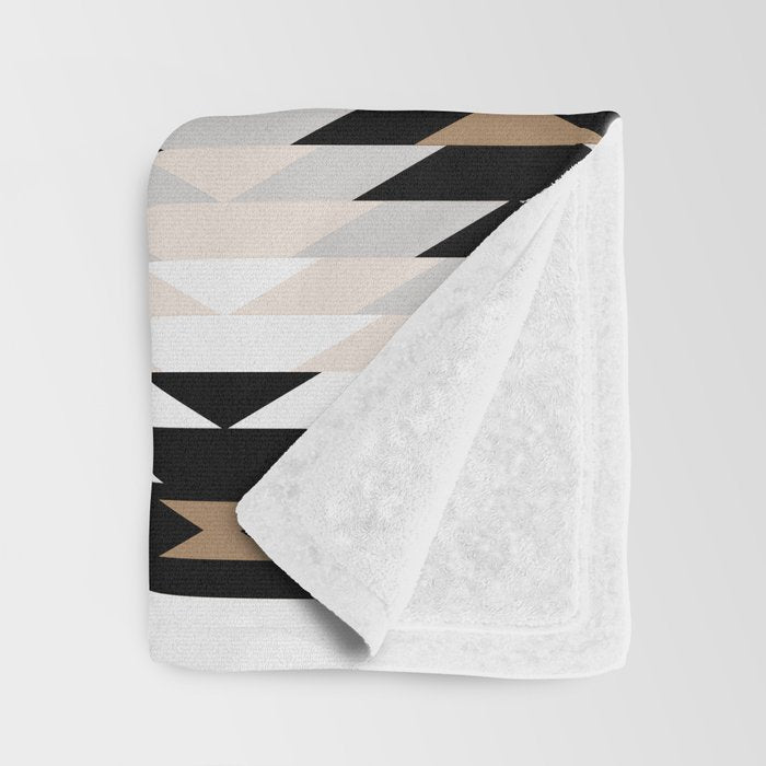 New Mexico in Tan Throw Blanket Gallery Image 3