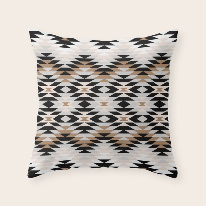 New Mexico in Tan Throw Pillow Gallery Image 6