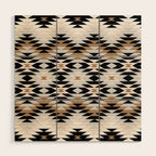 New Mexico in Tan Wood Wall Art Gallery Image 1