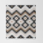 New Mexico in Tan Throw Blanket Gallery Image 2