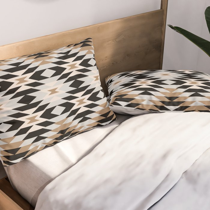New Mexico in Tan Pillow Sham Gallery Image 2