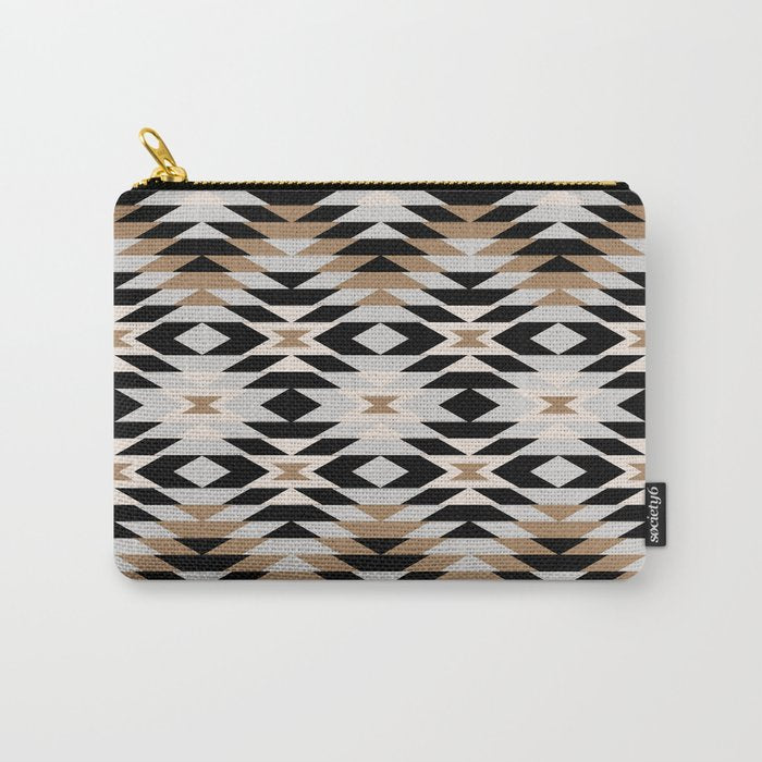 New Mexico in Tan Carry All Pouch Gallery Image 1