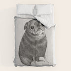 Sweet Black Pug Comforter Gallery Image 6